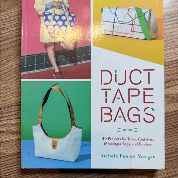 Duct Tape Bags Book Projects purse clutches how to crafts - Picture 2 of 10
